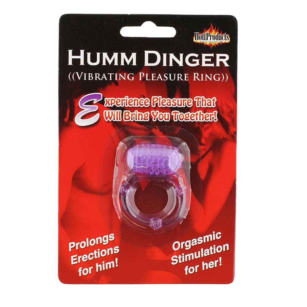 Humm Dinger Vibrating Cock Ring - Purple Condom Kingdom Humm Dinger Vibrating Cock Ring - Purple Condom Kingdom