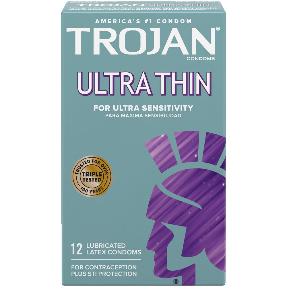 Trojan Ultra Thin Condoms 12 Pack