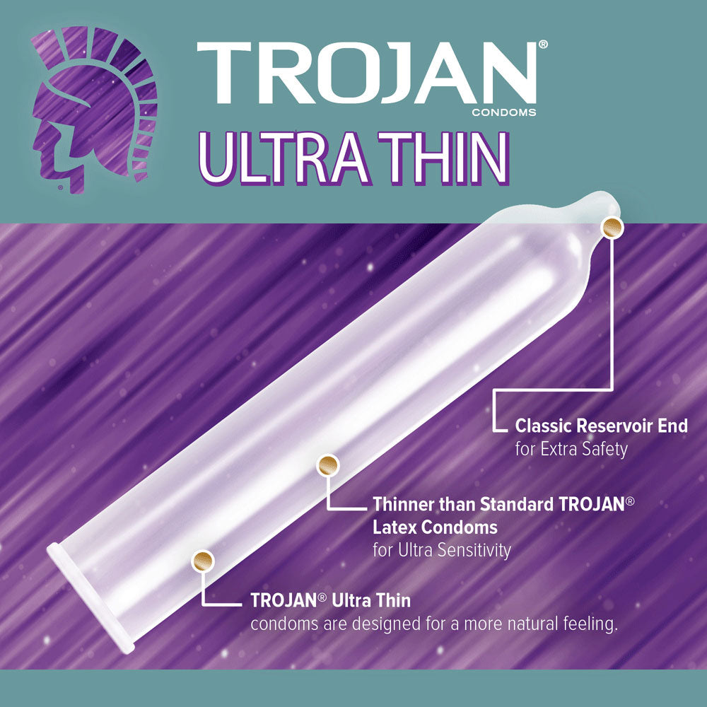 Trojan Ultra Thin Condoms 12 Pack