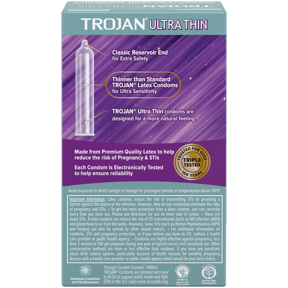 Trojan Ultra Thin Condoms 12 Pack
