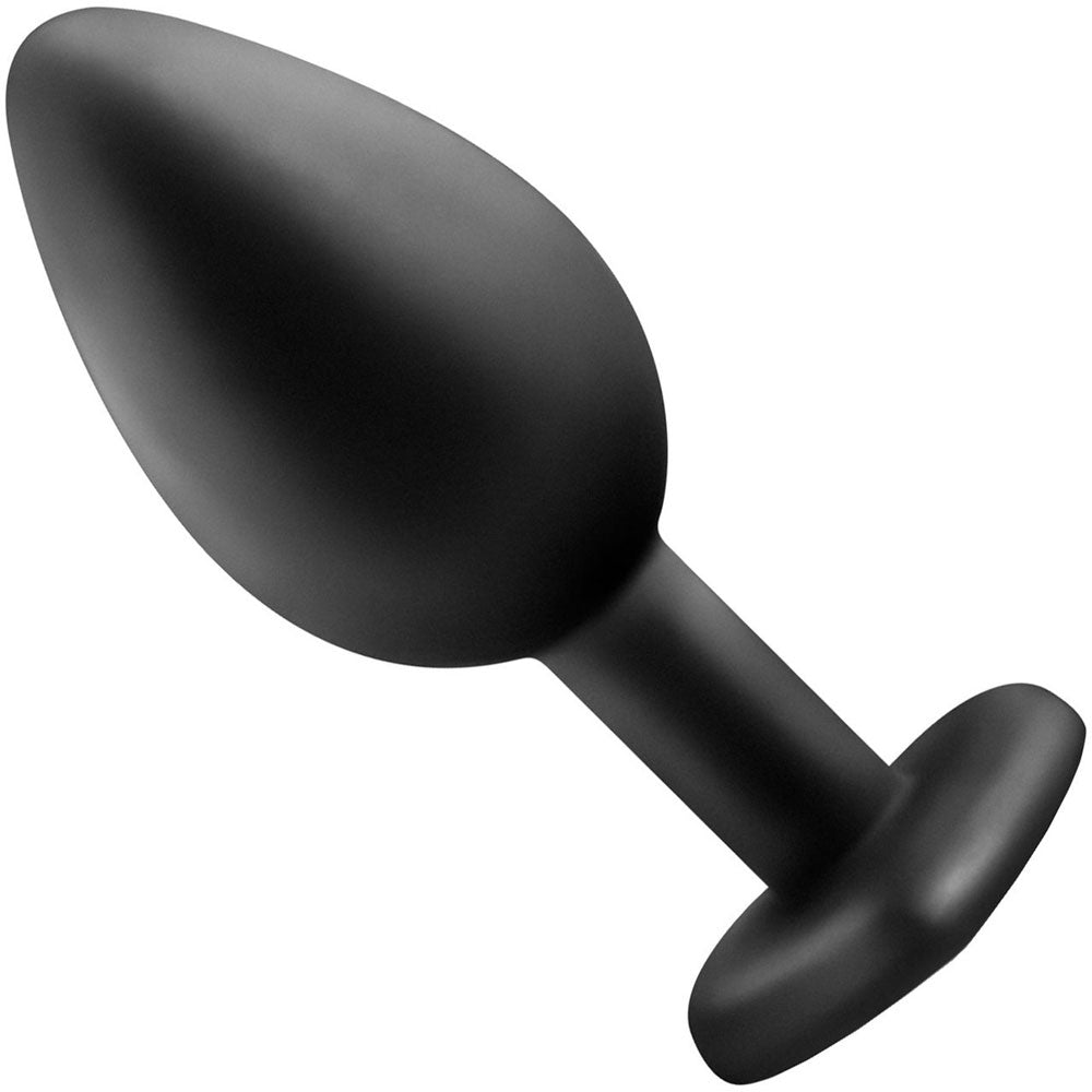 Temptasia Bling Silicone Butt Plug Small - Black