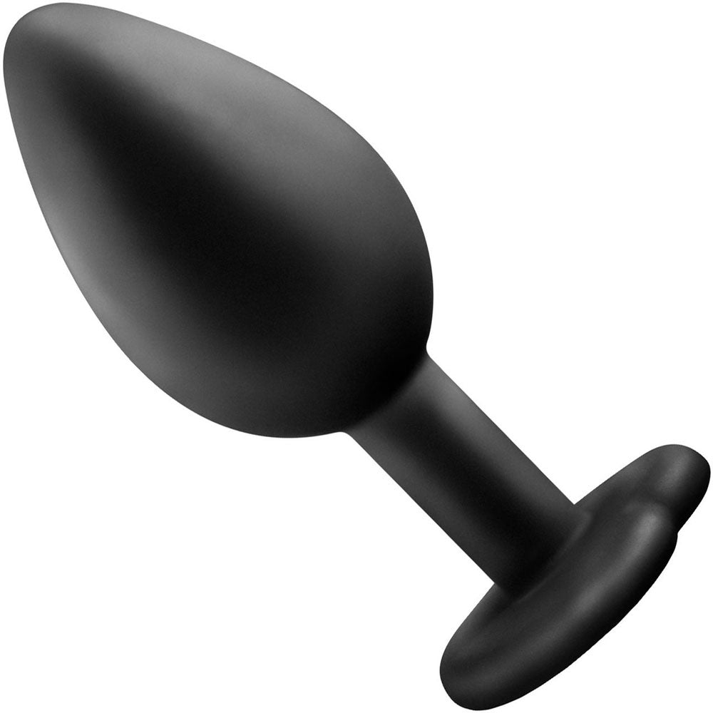 Temptasia Bling Silicone Butt Plug Small - Black