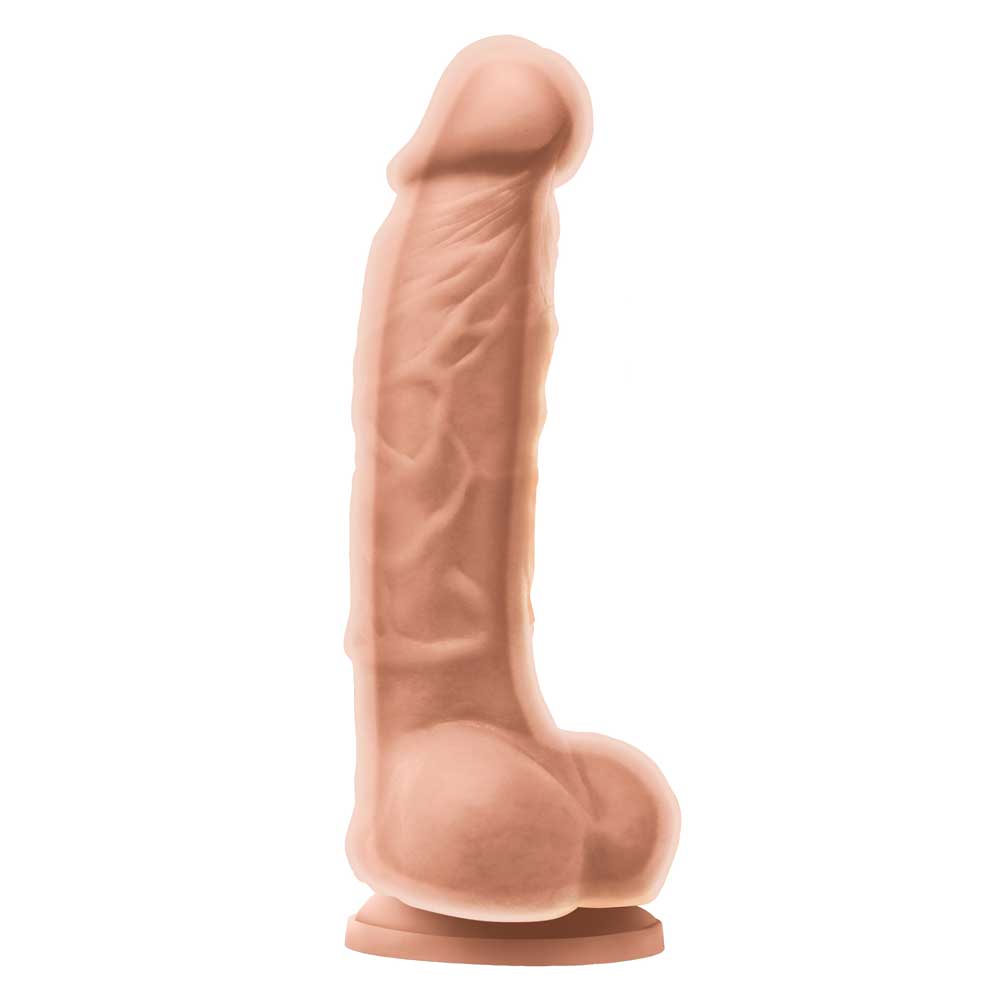 Colours Dual Density Silicone Dildo 5" - Tan