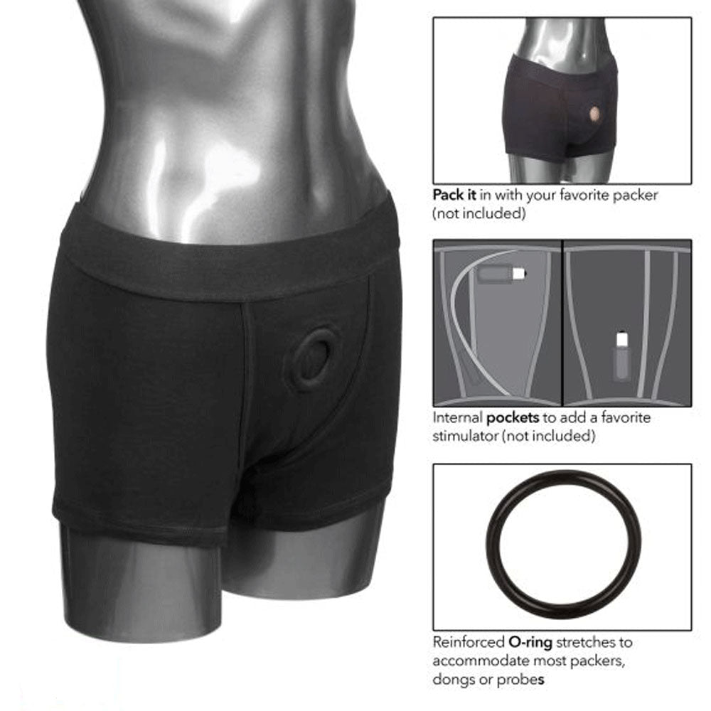Packer Gear Boxer Strapon Dildo Harness XL-2XL