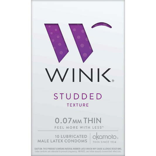 Wink Studded Texture Condoms 10 Pack