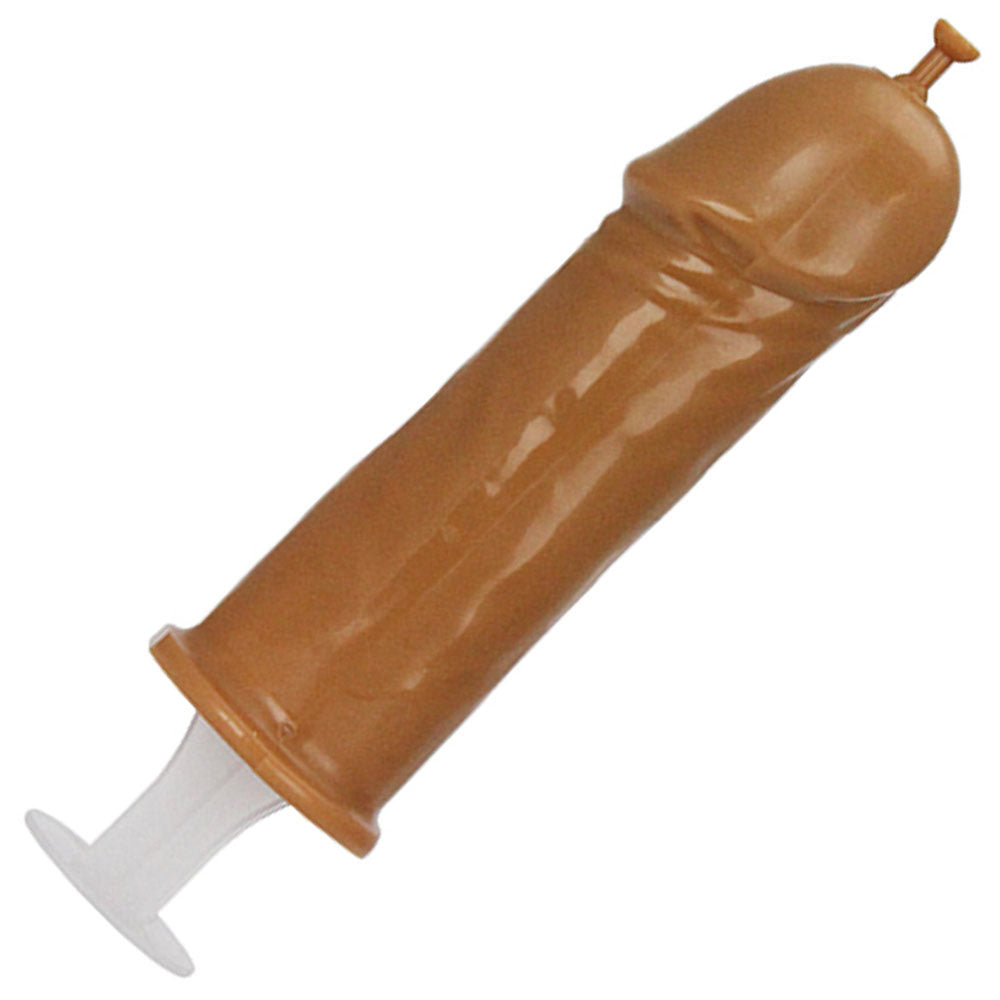 Pecker Shot Syringe - Brown