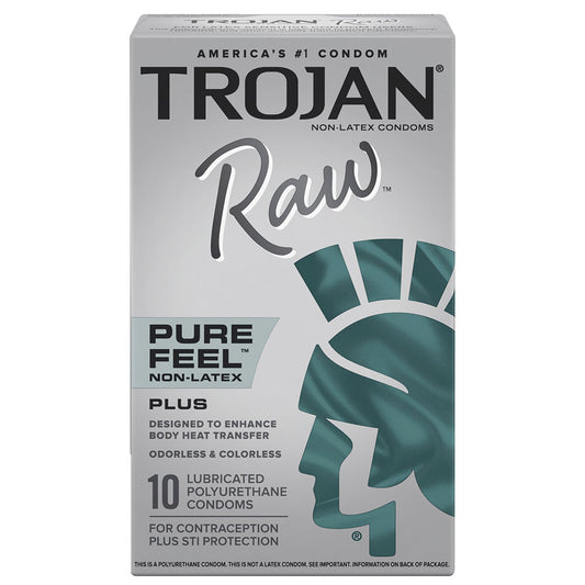 Trojan Raw Non Latex Condoms 10 pack