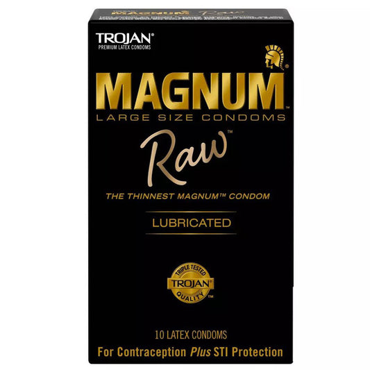 Trojan Magnum Raw Thin Condoms 10 pack