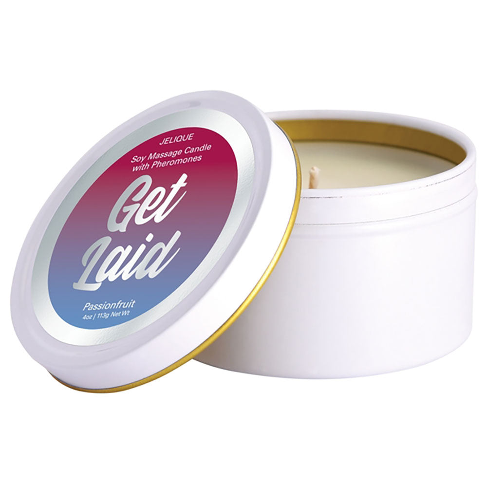 Pheromone Massage Candle Get Laid Passionfruit 4oz