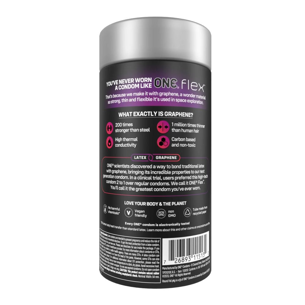 One Flex Latex & Graphene Ultra Thin Condoms 10pk