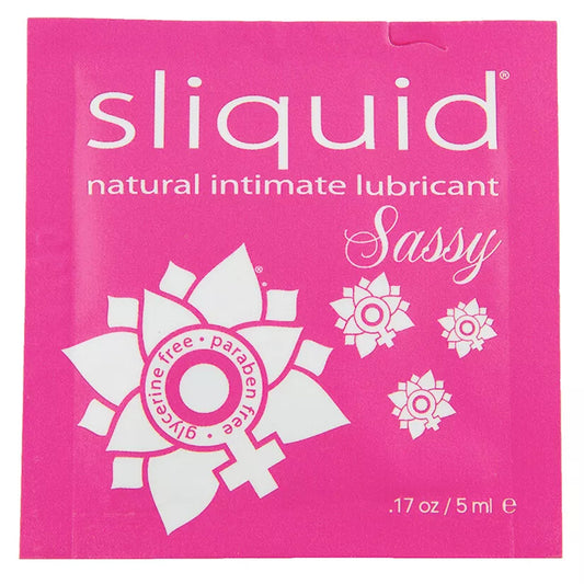 Sliquid Naturals Sassy Water Based Gel Lube Pillow
