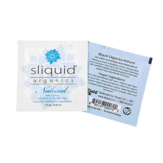 Sliquid Organics Natural Water Based Lube Pillow