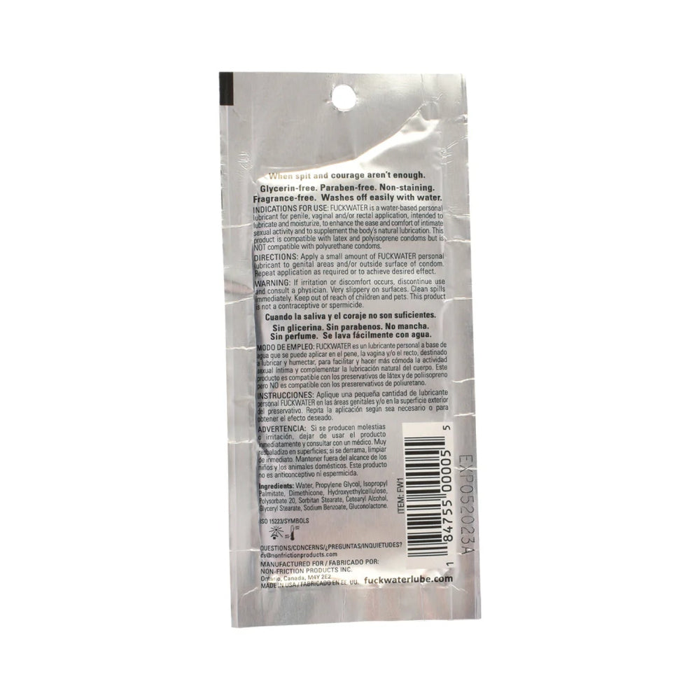Fuck Water Lube 0.3oz Pillow Pack