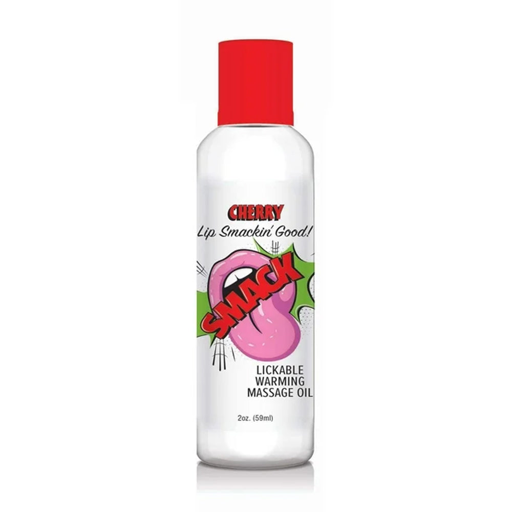 Smack Lickable Warming Massage Oil Cherry 2oz