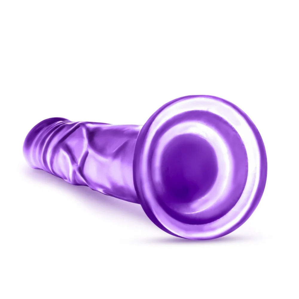 B Yours Sweet 'n Hard #5 Dildo 7.5" - Transparent Purple