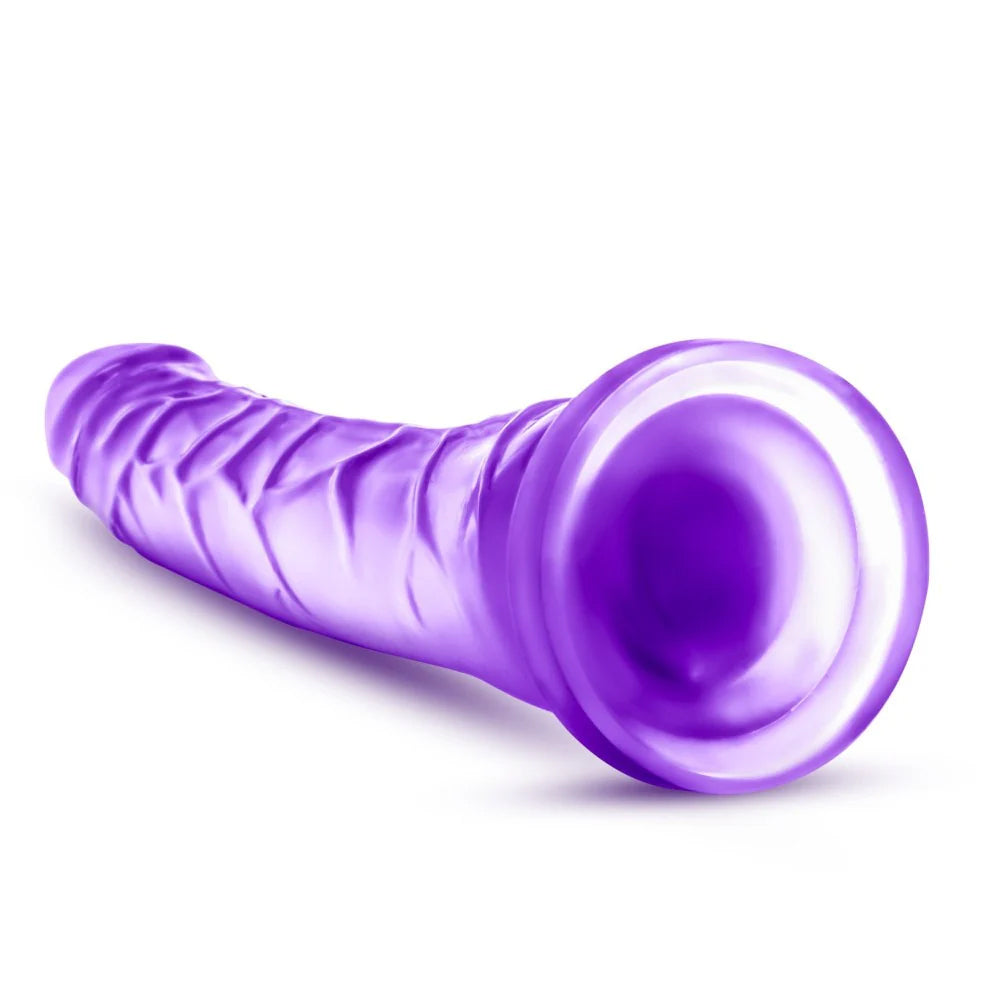 B Yours Sweet 'n Hard #6 Dildo 8.5" - Transparent Purple