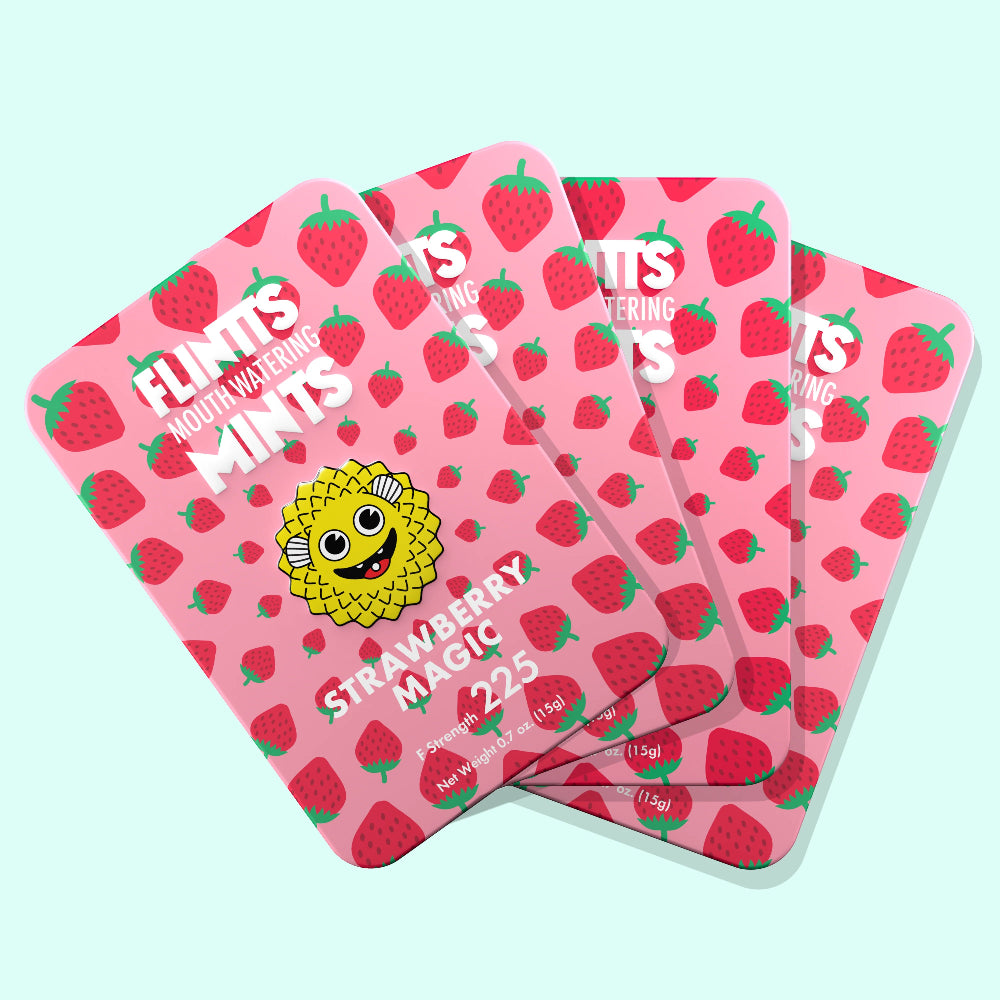 Flintts Mouthwatering Mints - Strawberry Magic 225