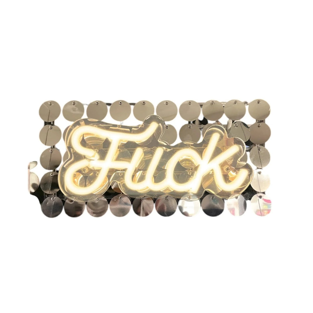 Neon Light Up Fuck Sign