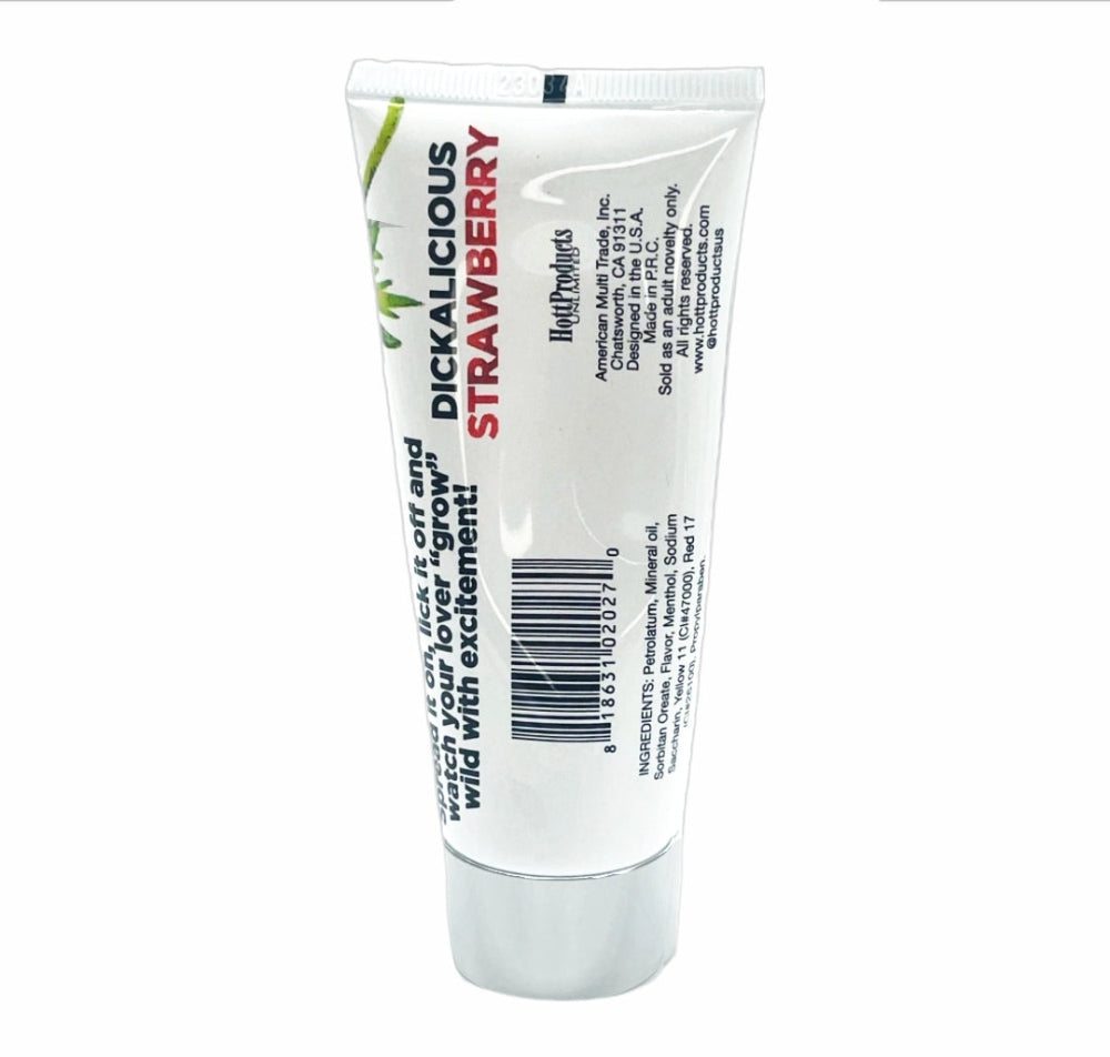 Dickalicious Strawberry Penis Arousal Cream 2oz