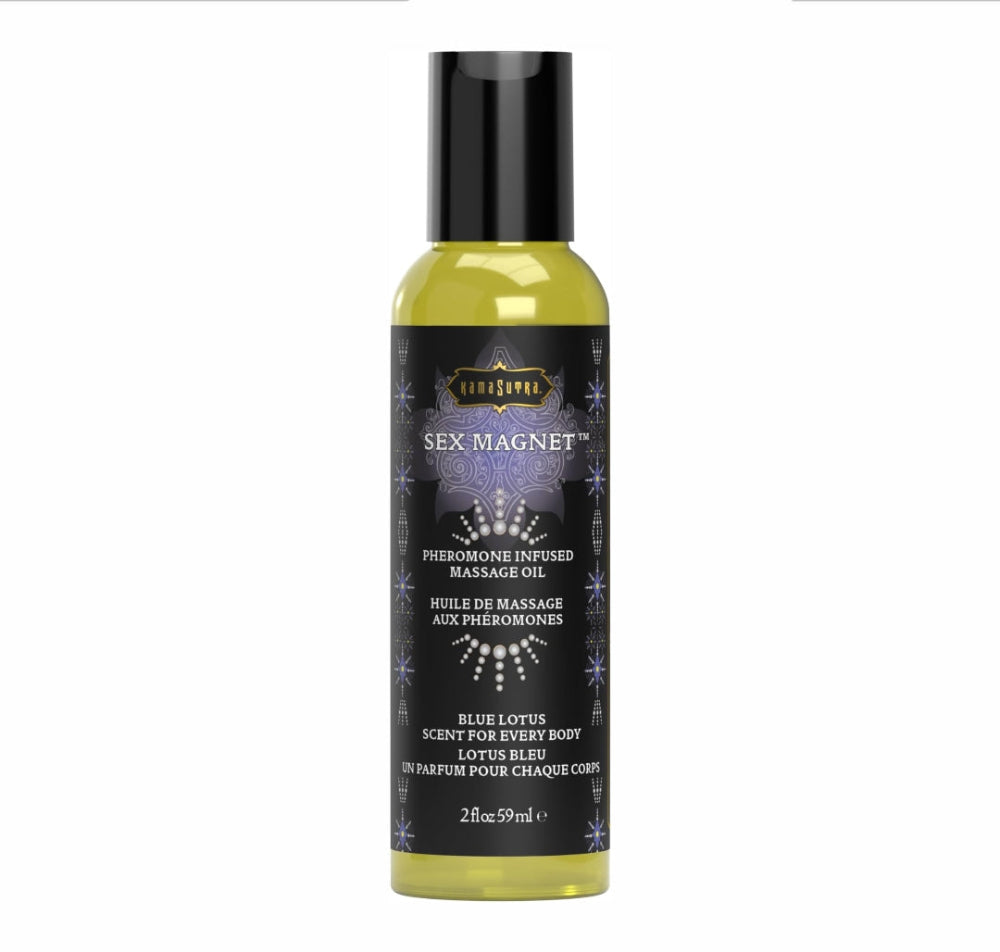 Kama Sutra Sex Magnet Pheromone Massage Oil Blue Lotus 2oz