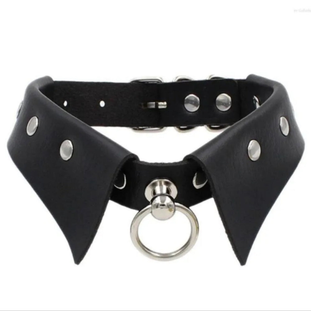 Gothic Fancy Collar Choker - Studded