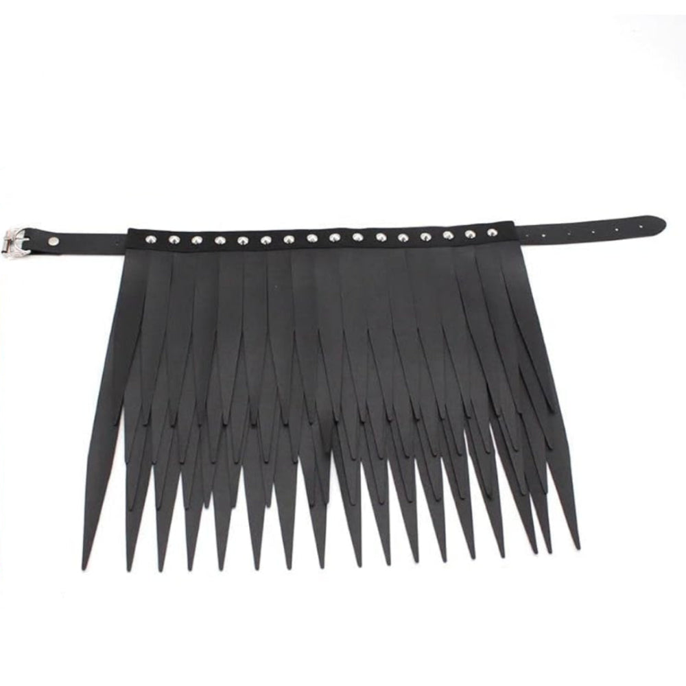 Gothic Falcon Crest Fringed Collar