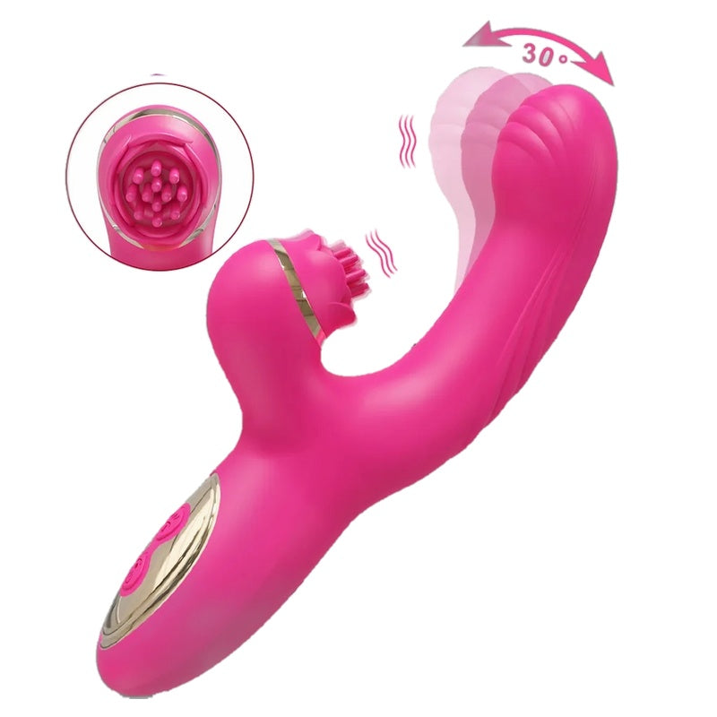 Happy Bunny Vibrating & Tapping Rabbit The Pleasure Co. Condom Kingdom Adult