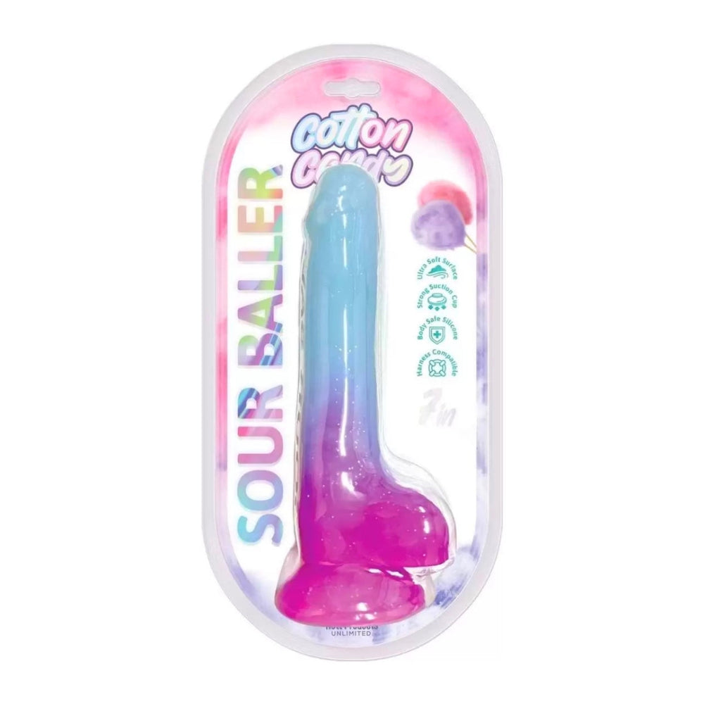 Cotton Candy Sour Baller Silicone Dildo