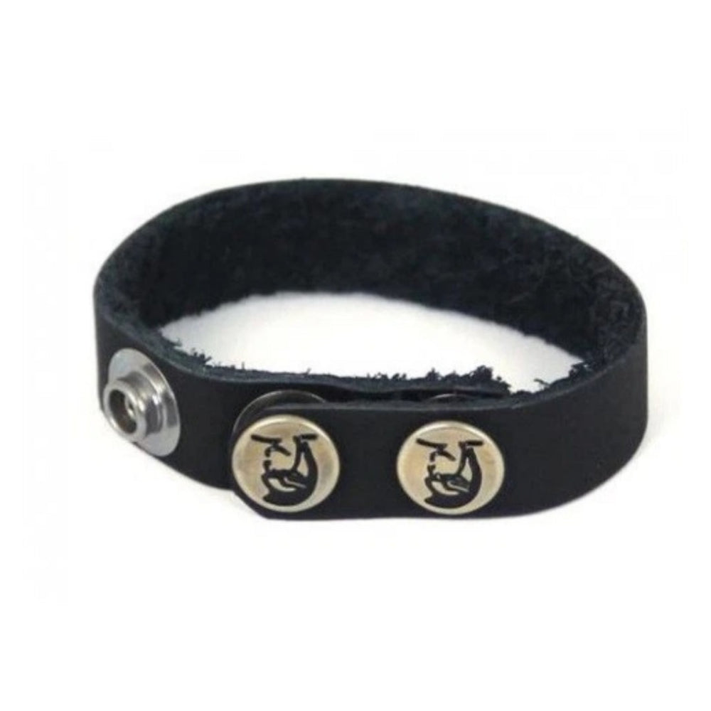 Spartacus Adjustable Snap Leather Cock Ring