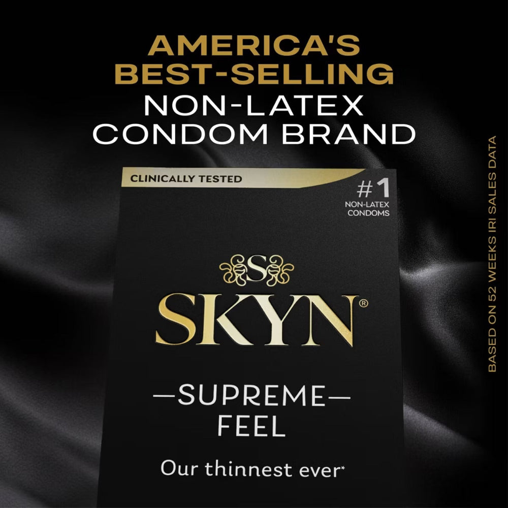 Lifestyles Skyn Supreme Feel Ultra Thin Non Latex Condoms 10pk