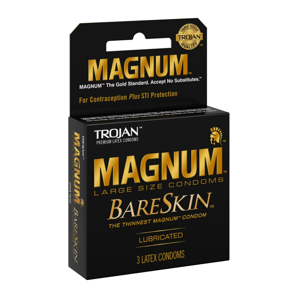 Trojan Magnum Bareskin Large Condoms 3 Pack