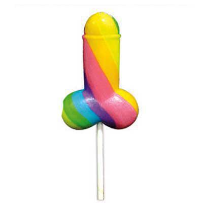 Rainbow Dick Lollipop
