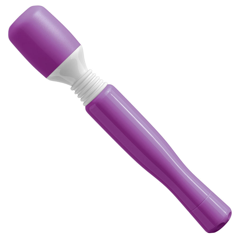 a picture of a mini purple sex toy wand 