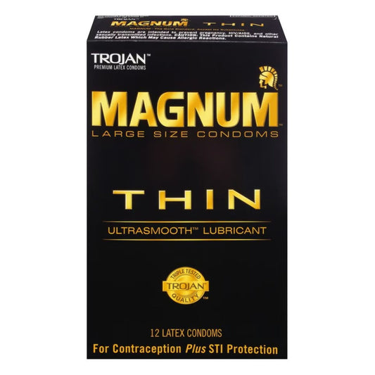 Trojan Magnum Thin Large Condoms 12 Pack