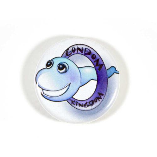 Condom Kingdom Round Pin Back Button