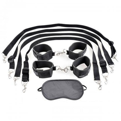 shows whats inside the cuff and tether set
