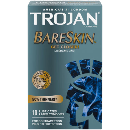 Trojan Bareskin Thin Condoms 10 pack
