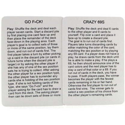 shows instructions on how to play the go fuck card game. on a white background
