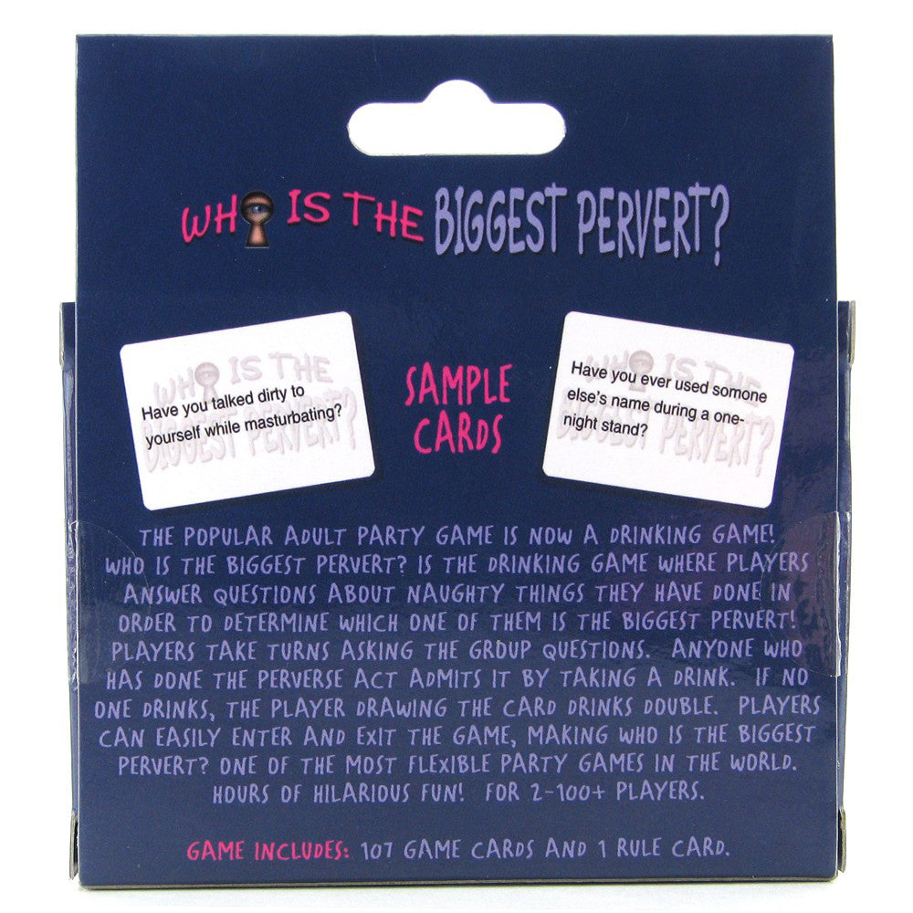 Whos The Biggest Pervert Drinking Card Game