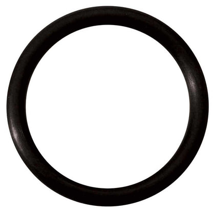 Shows a 2" black cock ring on a white background