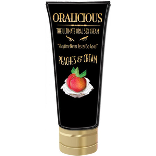 Oralicious Peaches & Cream Oral Sex Cream 2oz