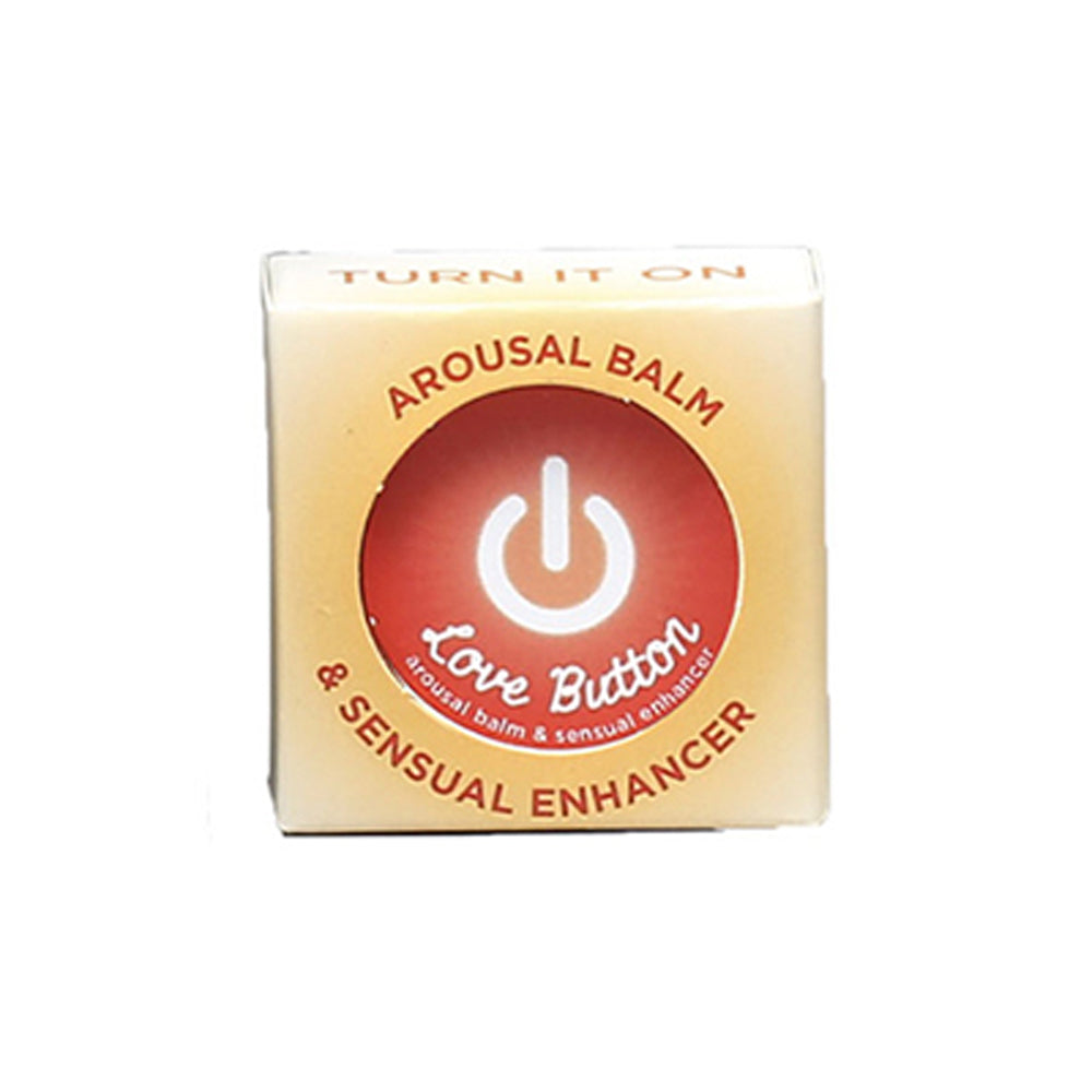 A package of Love button arousal balm and sensual enhancer.