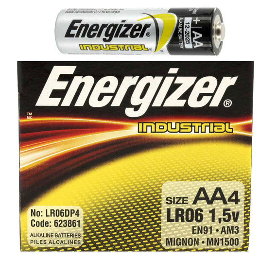 Batteries Energizer AA Alkaline 4 Pack