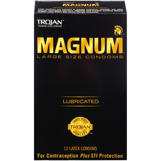 Trojan Magnum Large Condoms 12 Pack