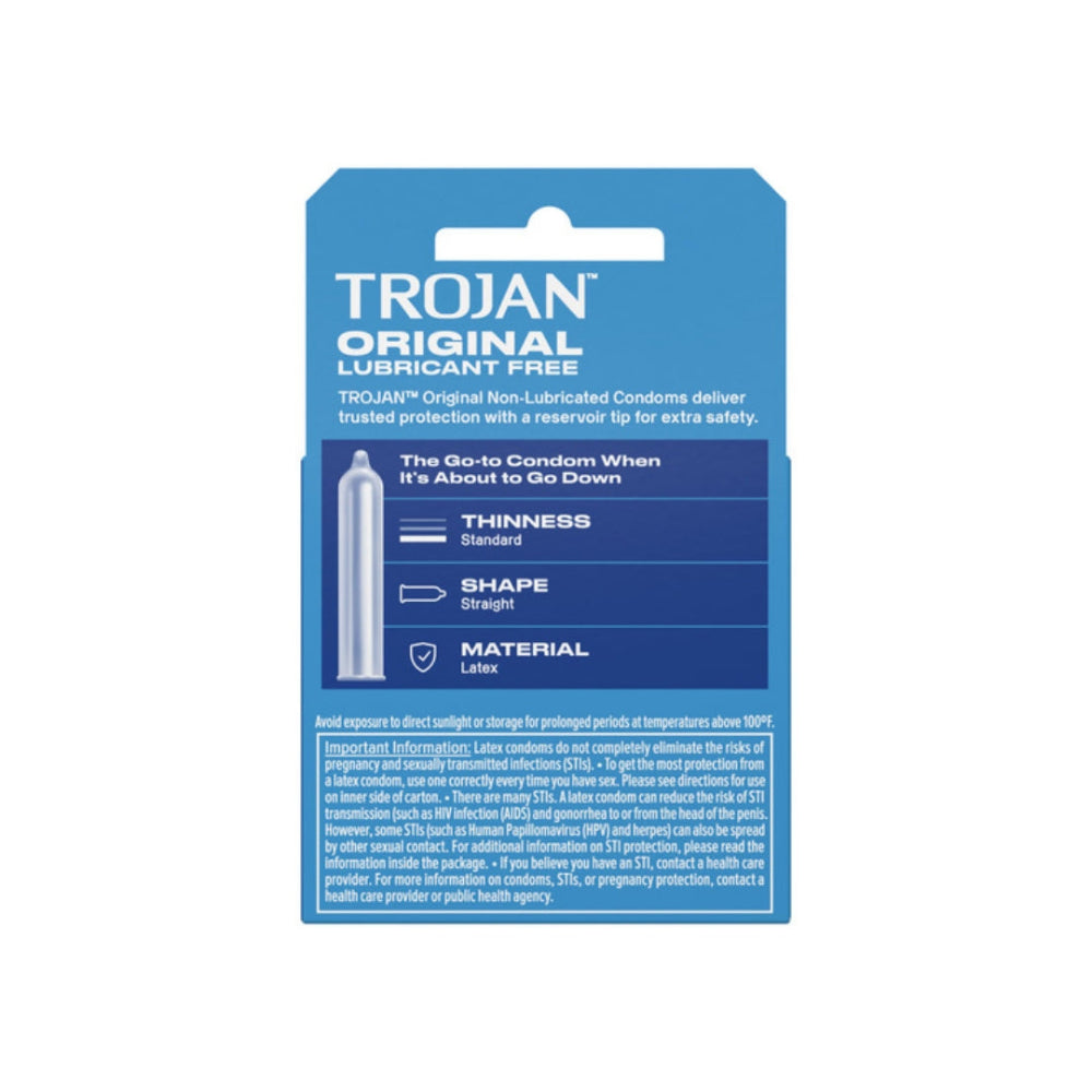 Trojan Enz Non Lubricated Condoms 3 Pack
