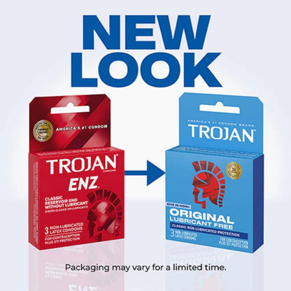 Trojan Enz Non Lubricated Condoms 3 Pack