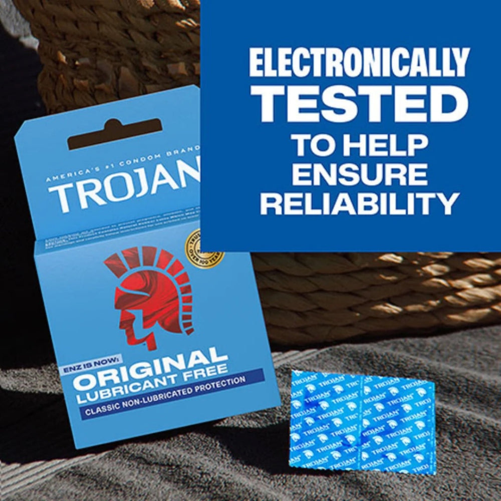 Trojan Enz Non Lubricated Condoms 3 Pack