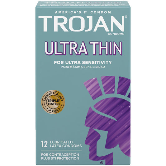 Trojan Ultra Thin Condoms 12 Pack