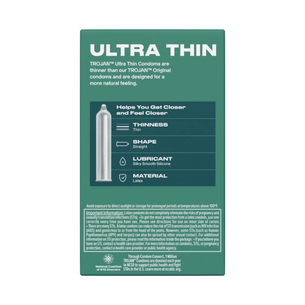 Trojan Ultra Thin Condoms 12 Pack