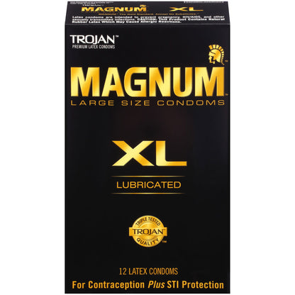 Trojan Magnum XL Extra Large Condoms 12 Pack